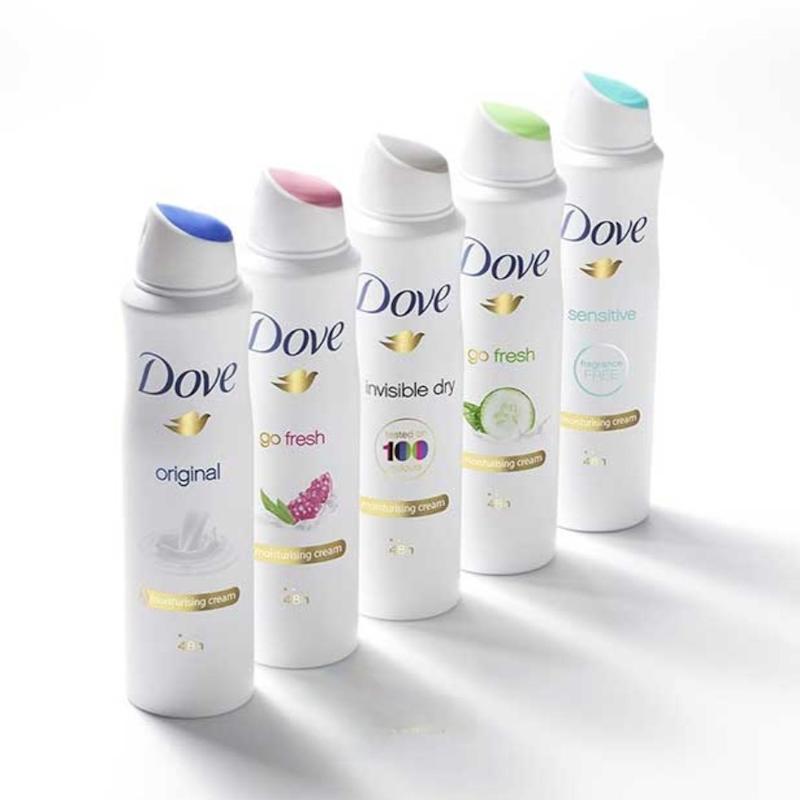 اسپری ضدتعریق داوDove مدل اورجینال شیر original حجم ۲۵۰ میل