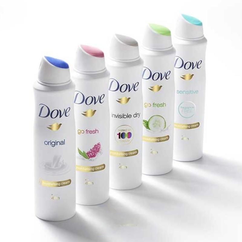 اسپری ضد تعریق زنانه داو Dove مدل pomegranate and lemon verbena حجم 250 میل