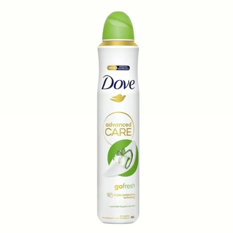 اسپری ضد تعریق زنانه داو Dove مدل cucumber and green tea حجم 250 میل