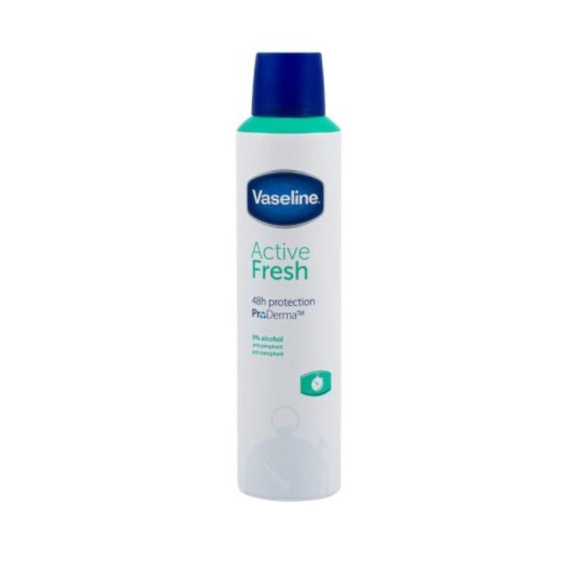 اسپری ضدتعریق زنانه وازلین مدل ACTIVE FRESH حجم 250 میل