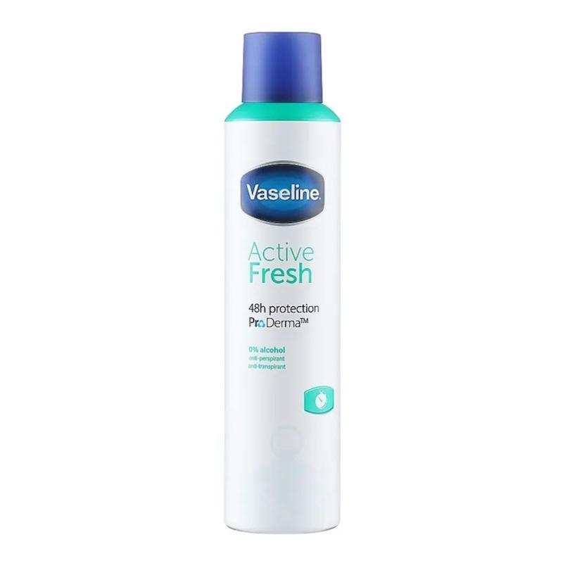 اسپری ضدتعریق زنانه وازلین مدل ACTIVE FRESH حجم 250 میل