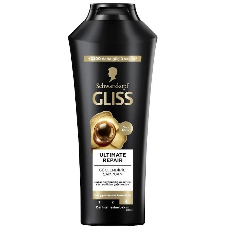 شامپو مشکی گلیس مدل Ultimate Repair | ترمیم کننده موهای آسیب دیده
