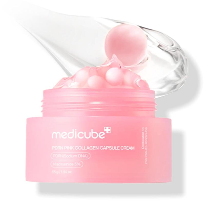 کرم کپسولی PDRN و کلاژن صورتی مدیکیوب 55 گرم medicube – PDRN Pink Collagen Capsule Cream
