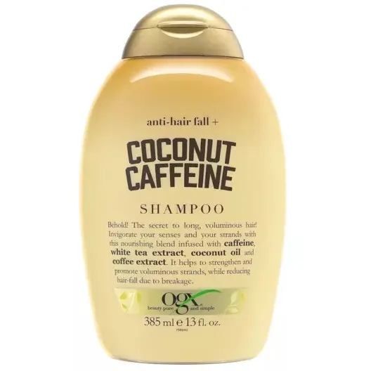 شامپو ضد ریزش مو اوجی ایکس کوکونات کافئین OGX Coconut Caffeine Anti-Hair Fall Shampoo