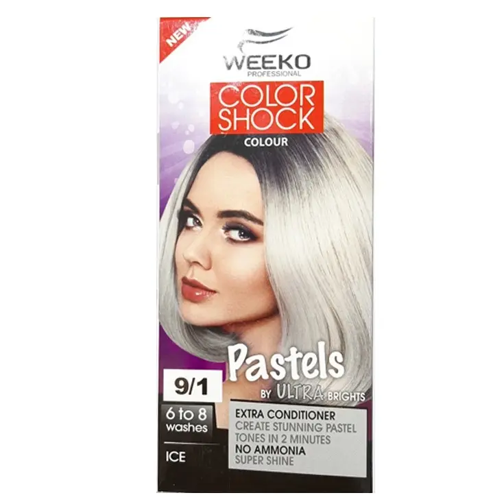 شامپو رنگ مو ویکو مدل COLOR SHOCK شماره 9.1 رنگ یخی