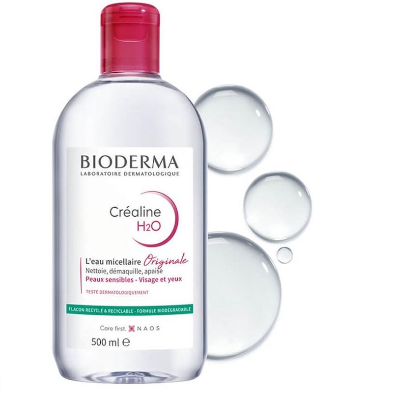 میسلارواتر بایودرما BIODERMA اصل فرانسه برای پوست خشک و حساس sensibio H2O حجم 500 میلی