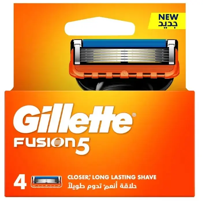 تیغ یدک خودتراش ژیلت مدل فیوژن 5 بسته 4 عددی