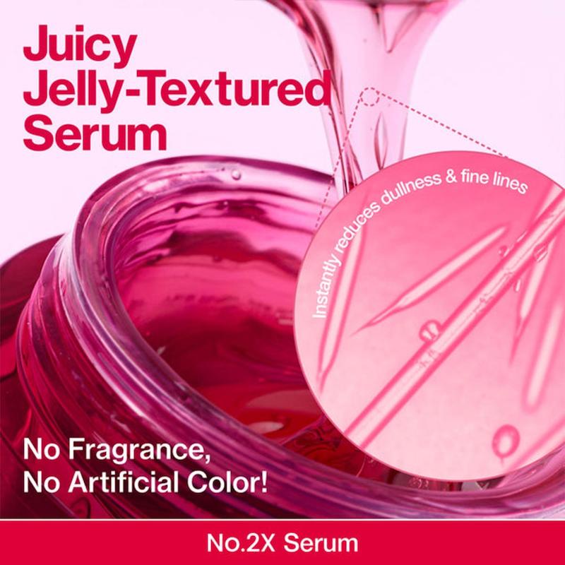 سرم ژل کلاژن حجم دهنده نامبوزین شماره 2 | اصل numbuzin No.2 Rose PDRN Collagen 2X Plumping Serum