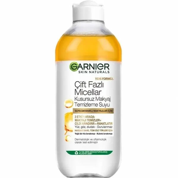 میسلار واتر دو فاز گارنیه انواع پوست 400ml Garnier
