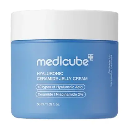 ژل کرم آبرسان مدیکیوب حاوی هیالورونیک اسید و سرامید حجم 50 میل MEDICUBE HYALURONIC CERAMIDE JELLY CREAM 50ML