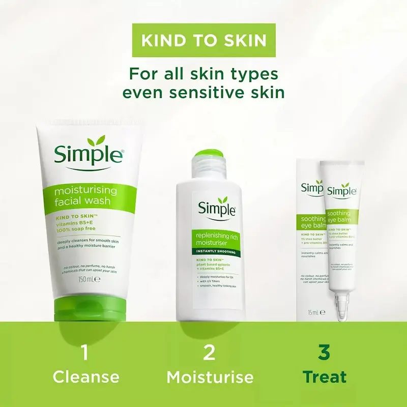 کرم دور چشم سیمپل | آبرسان ضد پف؛ soothing eye balm Kind To Eyes Soothing Eye Balm simple