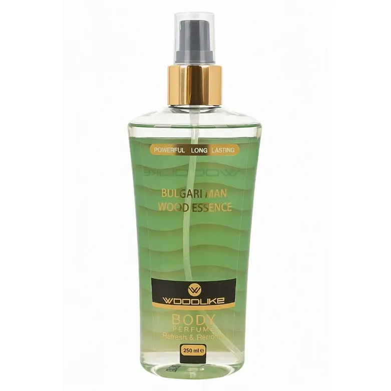 بادی اسپلش مردانه وودلایک مدل بولگاری ووداسنس Bulgari Man Wood Essence حجم 250 میلی‌لیتر