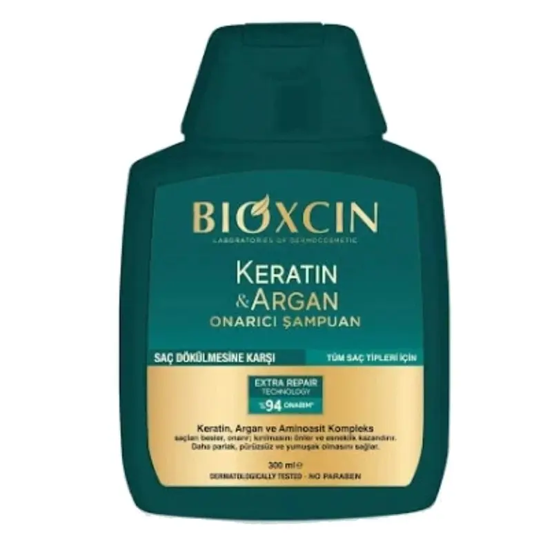 شامپو ترمیم کراتین و آرگان بیوکسین ضدریزش 300میل