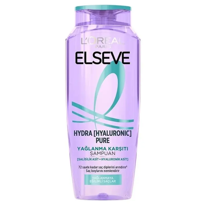 شامپو لورال مدل HYDRA HYALURONIC PURE مناسب موهای چرب ۳۰۰ میل