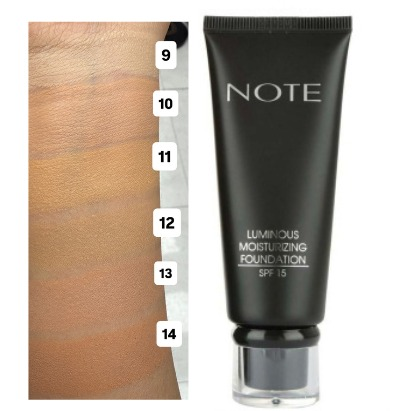 کرم پودر مرطوب کننده Luminous نوت 35 میل Note lominous moisturzing foundation در 6 رنگ