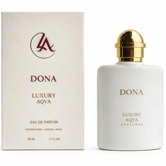 ادوپرفیوم زنانه لاکچری آکوا مدل دونا Dona با رایحه خنک حجم 50 میل