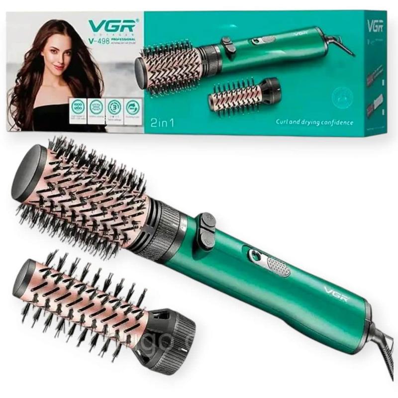 سشوار چرخشی برس دار وی جی آر VGR مدل V-498 دو کاره 2IN1