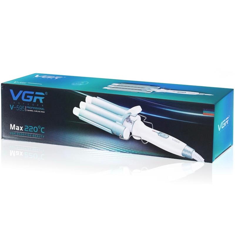 انبر موج وی جی آر VGR Professional 3 Barrel Curling Iron V595