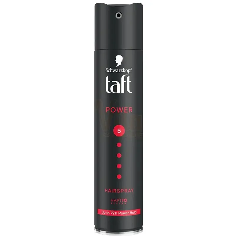 اسپری مو تافت پاور مشکی Taft Power حجم 250 میل Schwarzkopf Taft Power 5 Hair Lacquer