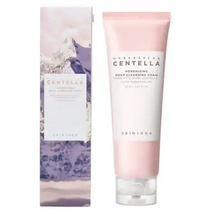 فوم شستشوی عمقی منافذ سنتلا اسکین 1004 با حجم 125 میل SKIN 1004 - Madagascar Centella Poremizing Deep Cleansing Foam