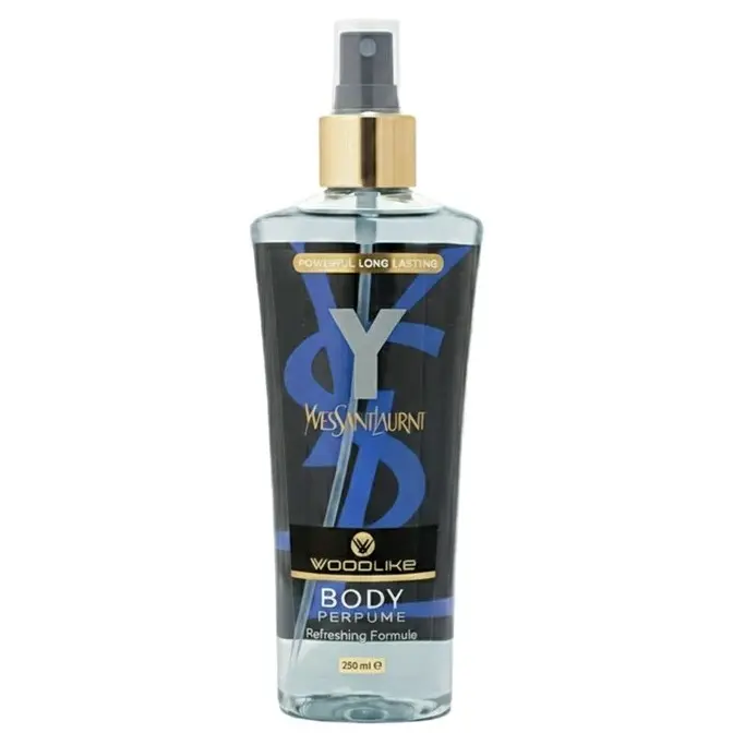 بادی اسپلش مردانه وودلایک مدل YSL حجم 250 میلی‌لیتر woodlike