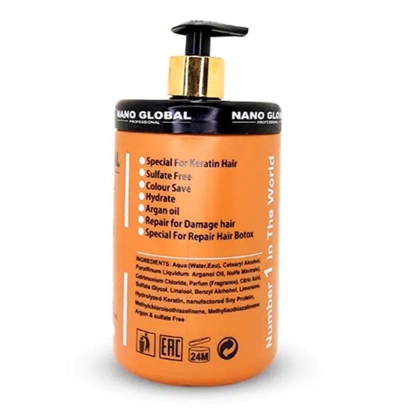ماسک مو نانوگلوبال مدل Argan oil حجم 100 میلی لیتر