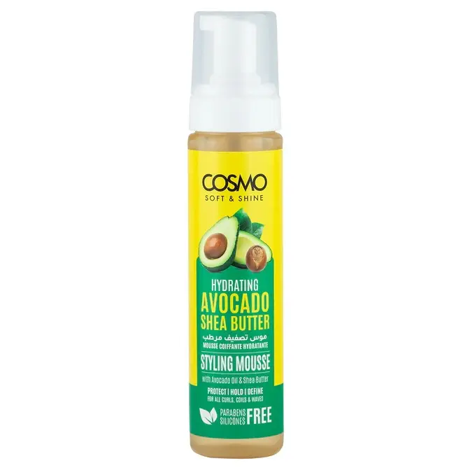 موس حالت دهنده موی فر آواکادو و کره شیا ۲۵۰ میل کازمو Soft&Shine