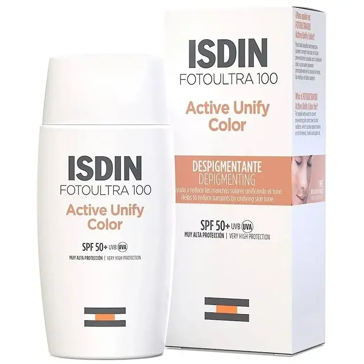 کرم ضد آفتاب رنگی ایزدین مدل اکتیو یونیفای Active Unify SPF 50