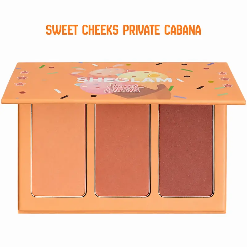 پالت رژگونه پودری شیگلم SHEGLAM اصل مدل Private Cabana سه رنگ