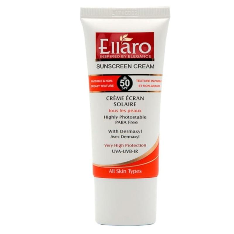 ضد آفتاب بی رنگ الارو مناسب انواع پوست حجم 50ml