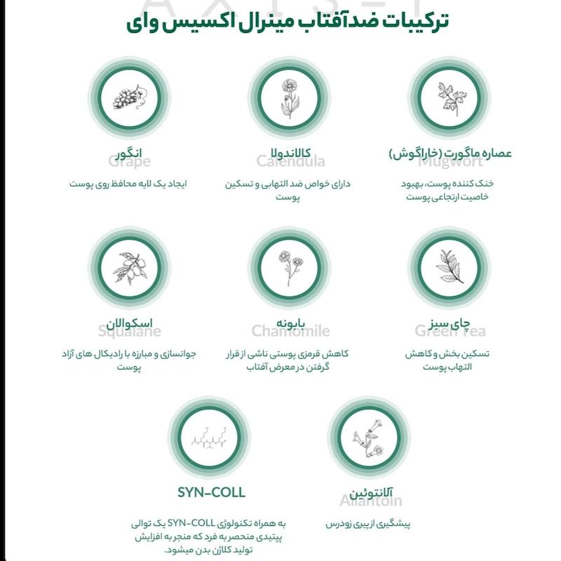 ضدآفتاب فیزیکی اکسیس وای spf50