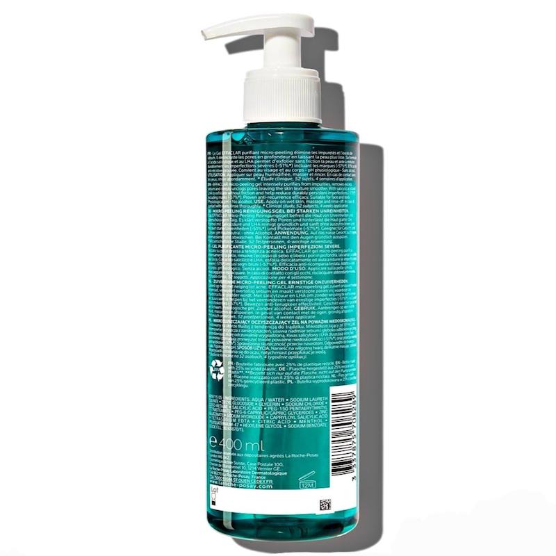 ژل شستشوی پوست چرب لاروش پوزای مدل EFFACLAR حجم 400 میل