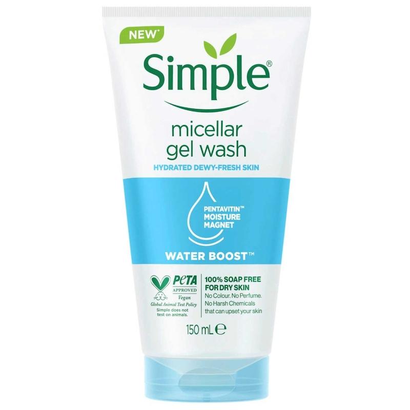 ژل میسلار شستشو صورت سیمپل رنگ ابی۱۵۰میل