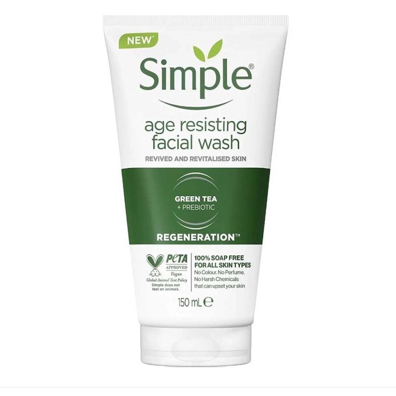ژل شستشو ضد پیری چای سبز Age Resisting سیمپل 150ml