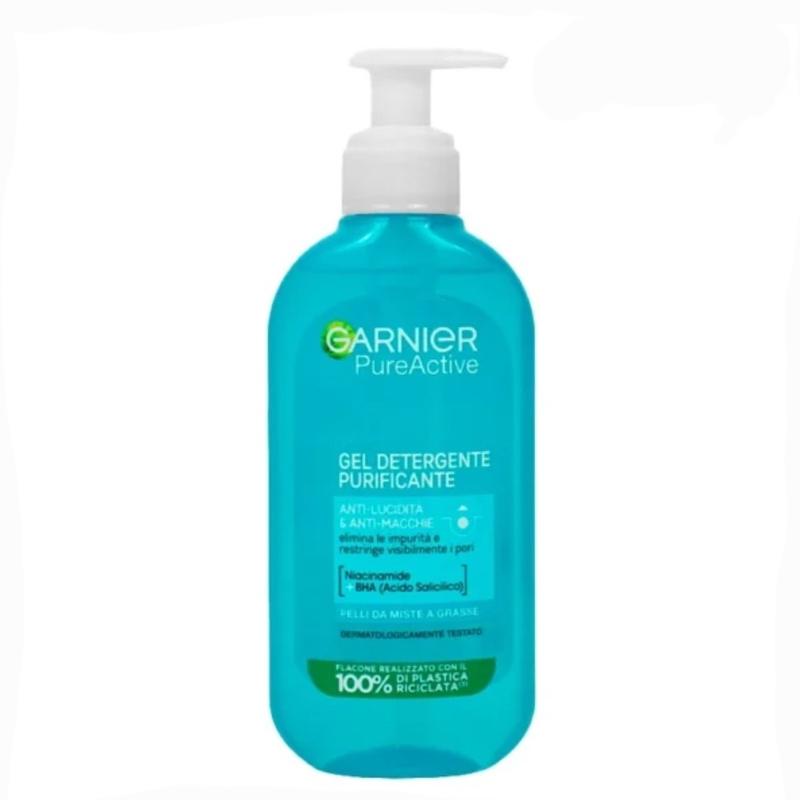 ژل شستشوی گارنیر مدل PURE ACTIVE مناسب پوست چرب حجم ۲۰۰میل