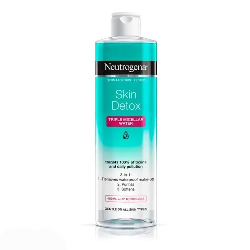 میسلار واتر نوتروژینا مدل اسکین دتوکس ۴۰۰ میل مناسب پوست چرب