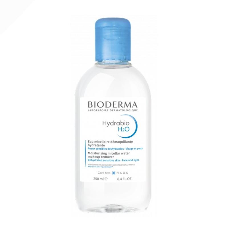 میسلار واتر پوست خشک آبی بایودرما مدل BIODERMA Hydrabio H20 حجم۲۵۰میل