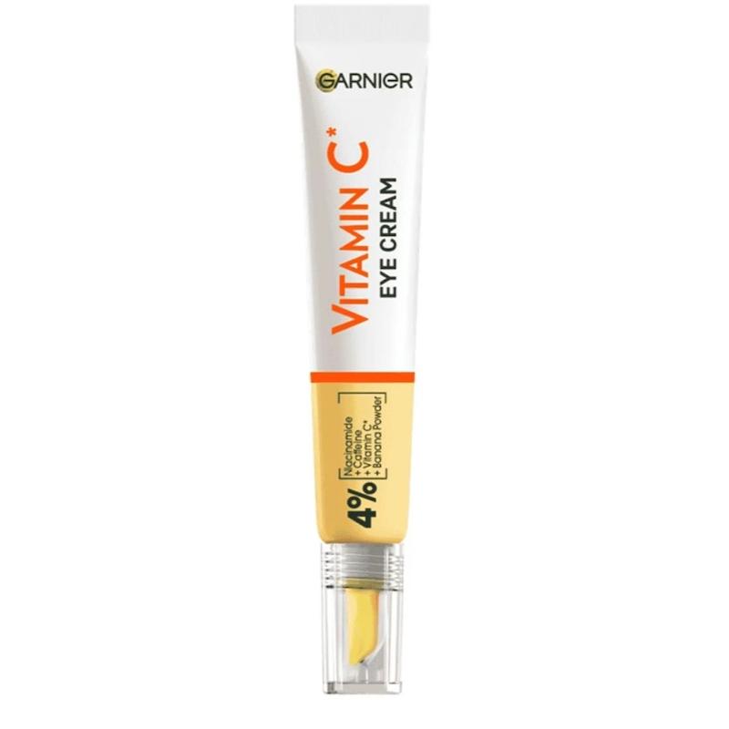 کرم دور چشم ویتامین سی گارنیر روشن کننده Brightening Vitamin C حاوی عصاره پودر موز و نیاسینامید ۱۵م