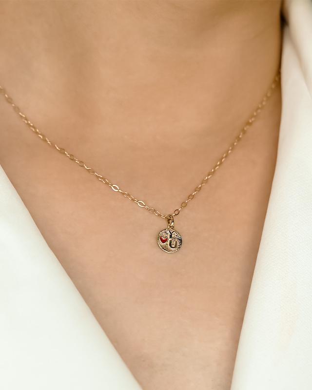 آویز میناکاری طرح آی لاو یو