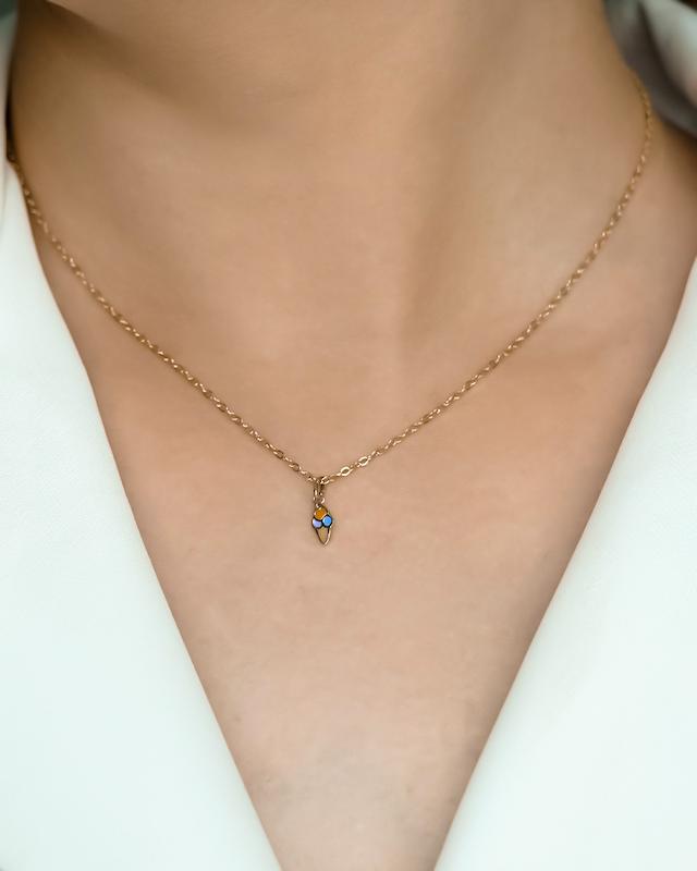 آویز میناکاری طرح بستنی قیفی