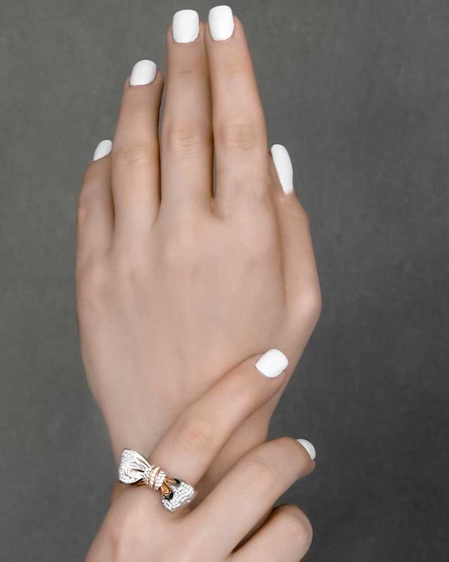 انگشتر پاپیونی نگین دار