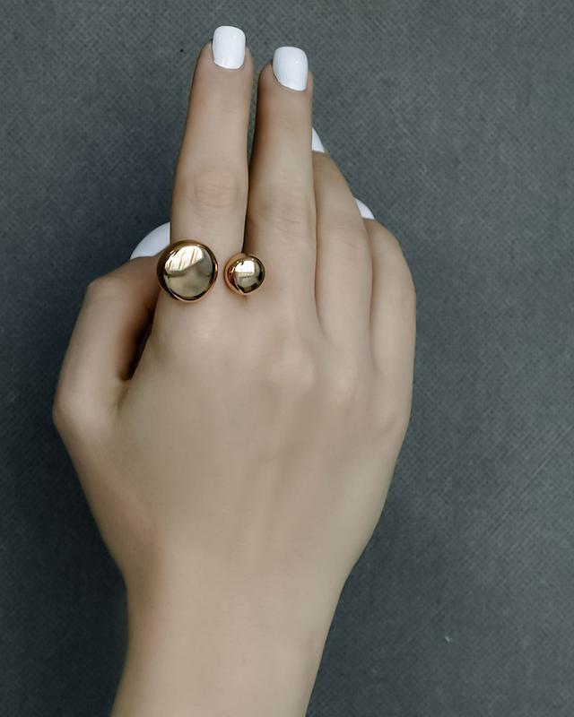 انگشتر دو گوی باز