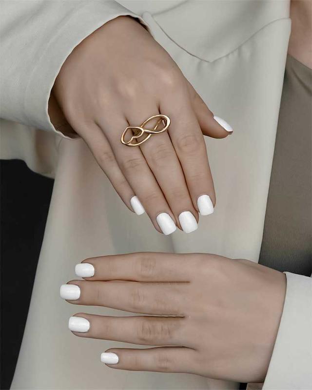 انگشتر دفرمه طرح قلب بی نهایت