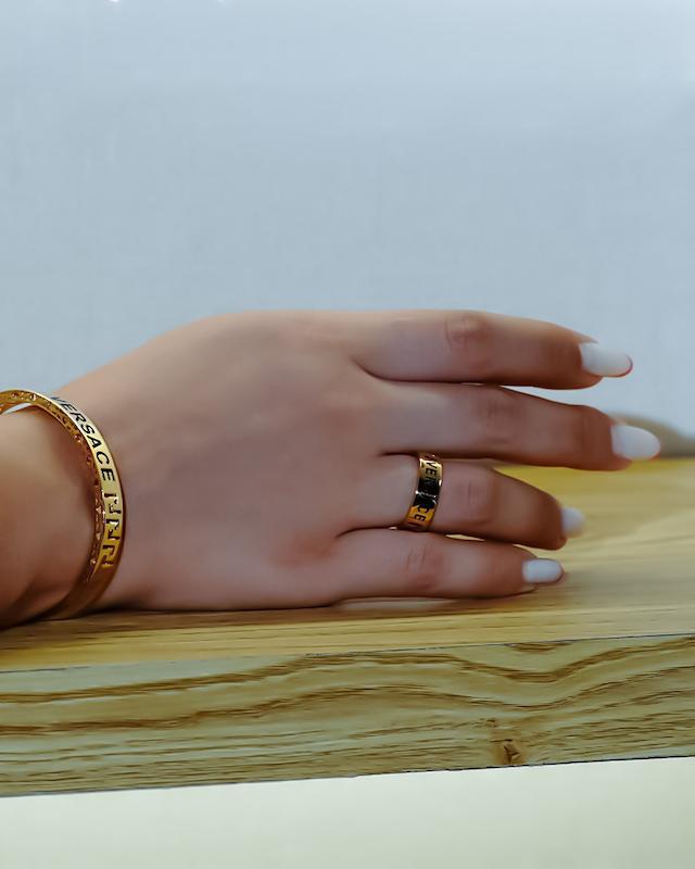 ست دستبند و انگشتر کارتیه طرح ورساچه