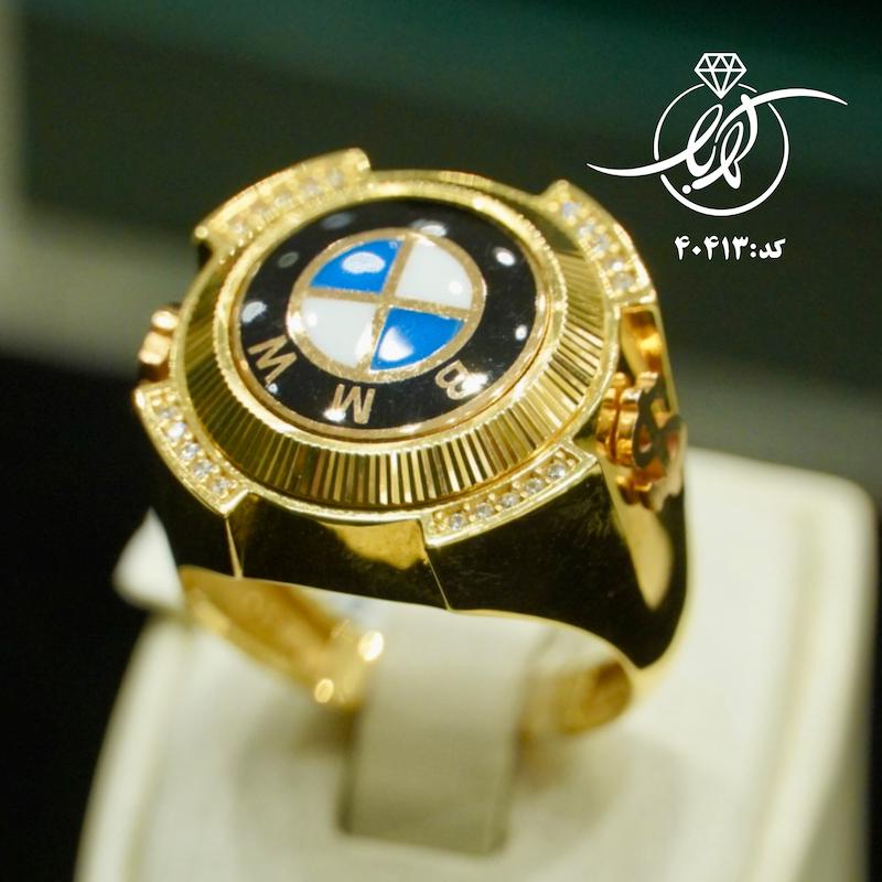 انگشتر مردانه طرح BMW