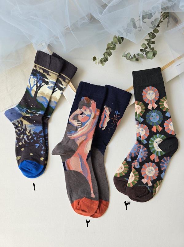 جوراب طرحدار برند ماکسیائو 