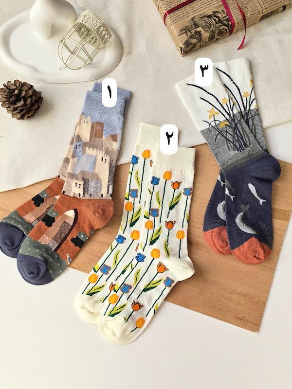 جوراب طرحدار ماکسیائو 