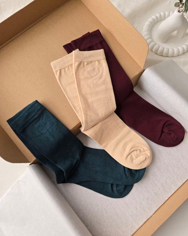 جوراب ساقدار ساده رنگی 