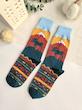 جوراب های طرح کمپینگ 