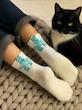 جوراب گربه دو گیلاسه 